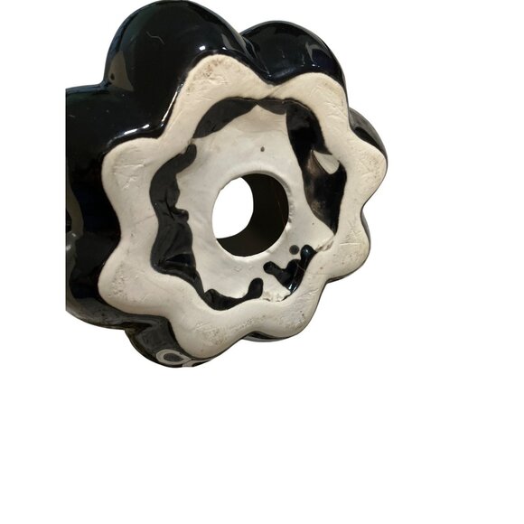 Ceramic Black Cat On Pumpkin Halloween Decor Figurine With White Ghost & "Boo" D - Picture 14 of 15